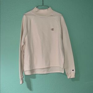 Champion Cream High Neck Pullover Sweatshirt